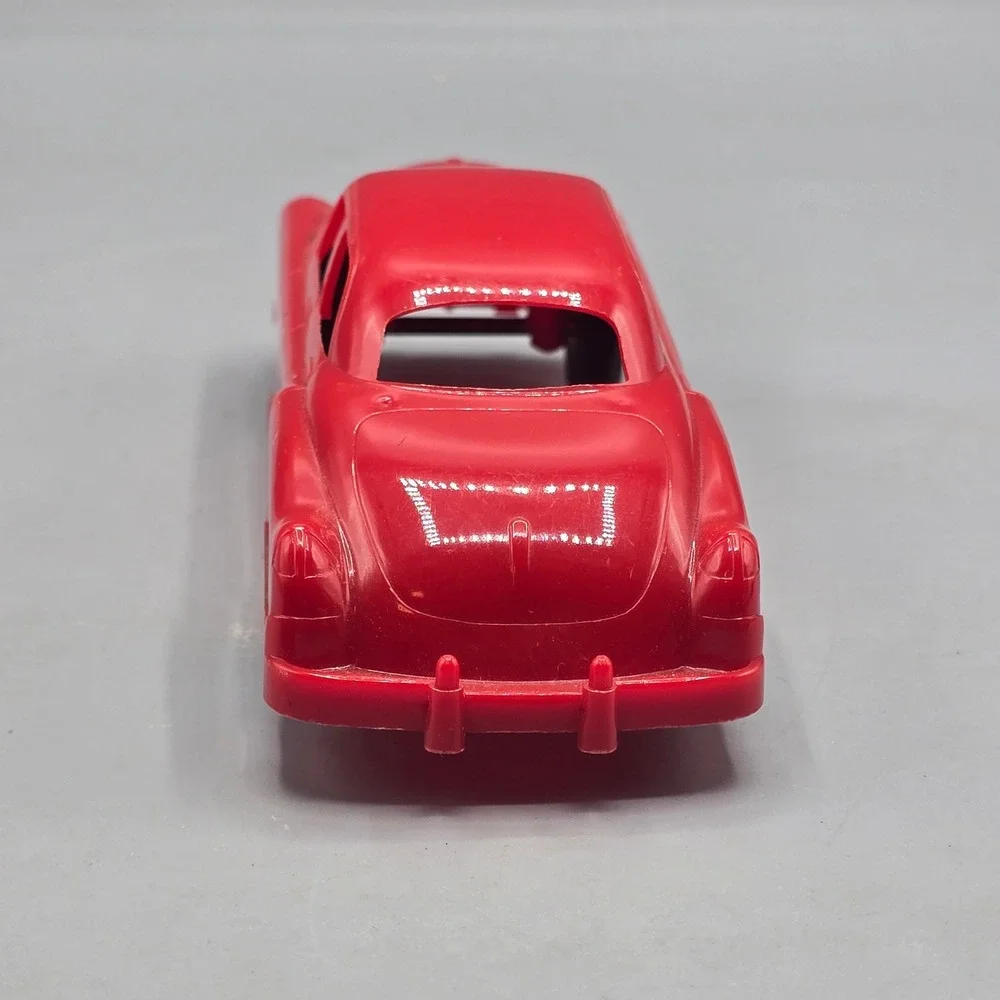 Vintage Irwin Hard Plastic Toy Cars Set Black Pickup Truck and Red Sedan
